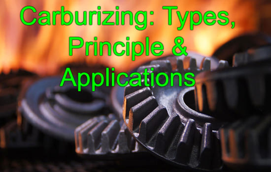 Carburizing- Types, Principle, Applications