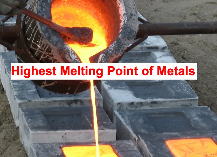 Highest Melting Point of Metals