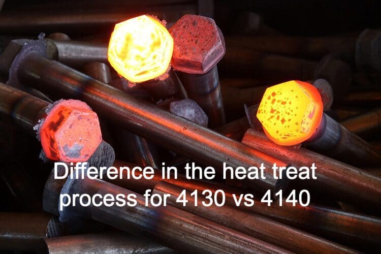 what is the difference in the heat treat process for 4130 vs 4140